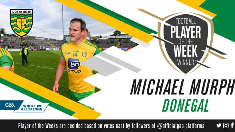 GAA.ie Footballer of the Week Michael Murphy.