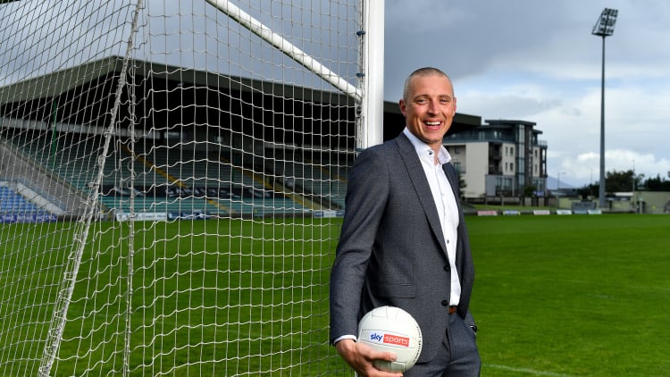 Sky Sports analyst Kieran Donaghy pictured ahead of the upcoming All Ireland Senior Football Championship.