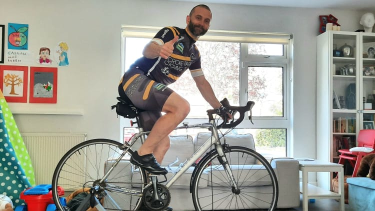 Former Dublin hurling captain, David Sweeney, is one of eight Croke Park staff-members who will take part in the 24-hour turbo-trainer charity cycle.