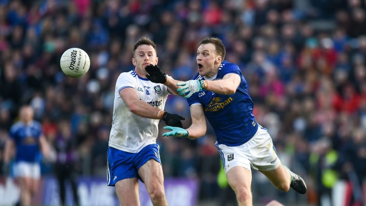 Gearoid McKiernan was a key figure as Cavan defeated Monaghan at Kingspan Breffni.