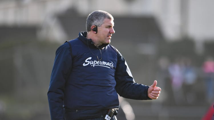 Galway manager Kevin Walsh pictured during the Connacht FBD League Final on Sunday.