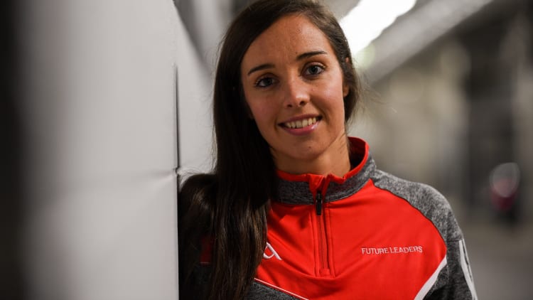 Cork camogie player Julia White pictured at the GAA/PDST Future Leaders TY Programme Launch at Croke Park in Dublin.