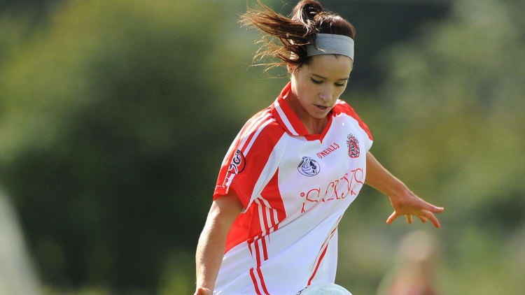 Sarah Donnelly, Tyrone. TG4 All-Ireland Ladies Football Senior Championship Quarter-Final, Tyrone v Mayo, 2009.