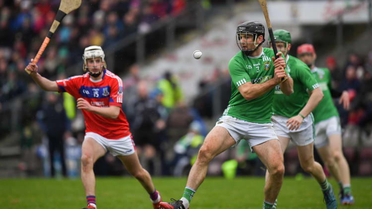 David Collins, Liam Mellows, and Oisin Flannery, St Thomas, during the Galway SHC Final at Pearse Stadium.