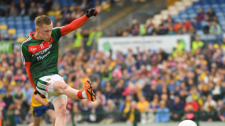 Ryan O Donoghue netted a first half penalty for Mayo.