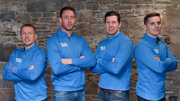 Ollie Canning, Michael Fennelly, Sean Cavanagh, and Daniel Goulding attended the Electric Ireland This Is Major launch.