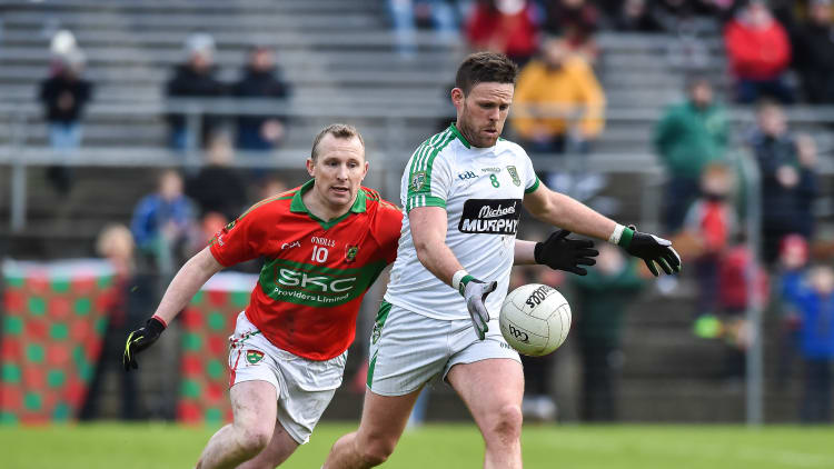 Cian O Connor, Moorefield, and Stephen Byrne, Rathnew, in action at Aughrim.