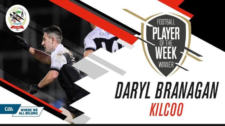 GAA.ie Footballer of the Week Daryl Branagan.