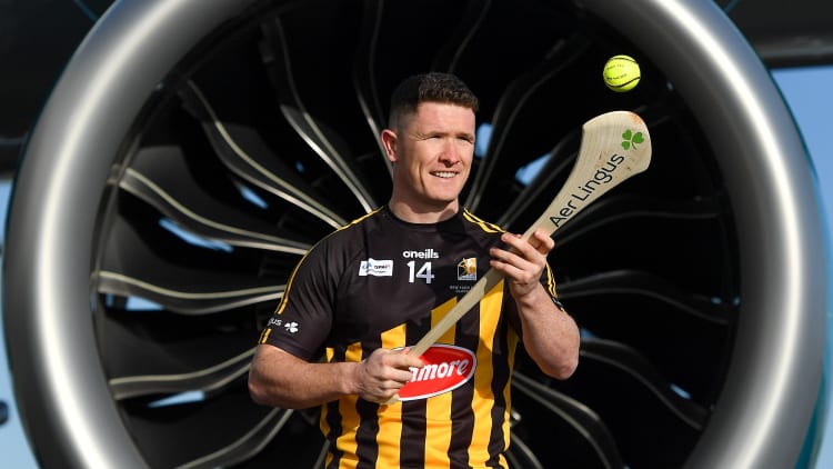 Paul Murphy pictured at the Aer Lingus Super 11's Jersey launch at Dublin Airport.