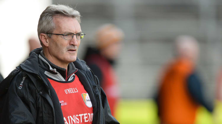 Carlow hurling manager Colm Bonnar.
