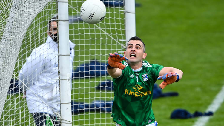 Cavan goalkeeper Raymond Galligan in Allianz Football League action against Kildare.