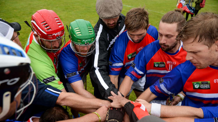 North America Central Hurling Team pictured at the 2016 GAA World Games