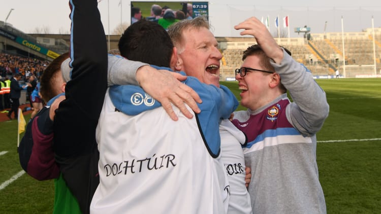 Dom Corrigan celebrates following Saturday's Hogan Cup triumph at Croke Park.