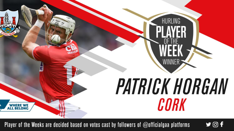 GAA.ie Hurler of the Week Patrick Horgan.