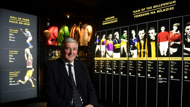 Former Galway hurler Conor Hayes in attendance at the GAA Museum where he was inducted into the Hall of Fame.