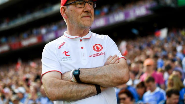 Tyrone manager Mickey Harte on All Ireland SFC Final day.