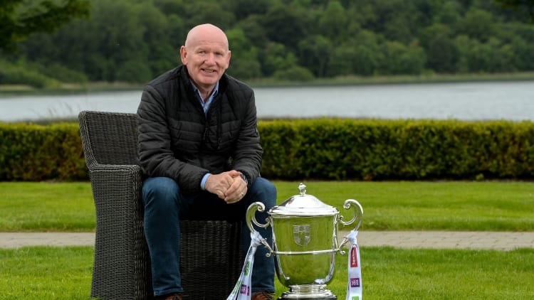 Donegal manager Declan Bonner pictured at a media event ahead of the Ulster SFC Final.