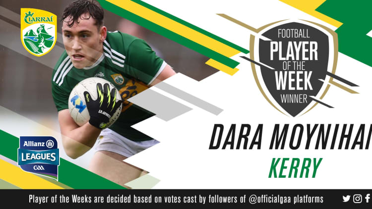 GAA.ie Footballer of the Week Dara Moynihan.