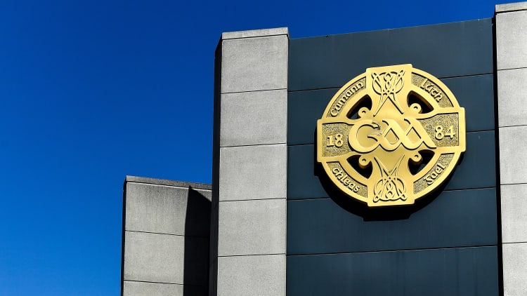 Outside the Hogan Stand at Croke Park.