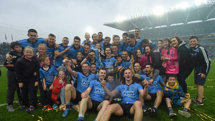 Dublin celebrate their 2015 All-Ireland Final victory.