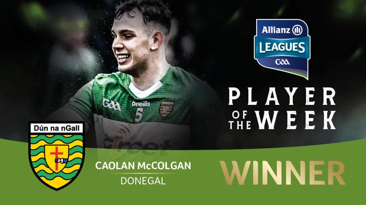GAA.ie Footballer of the Week Caolan McColgan.