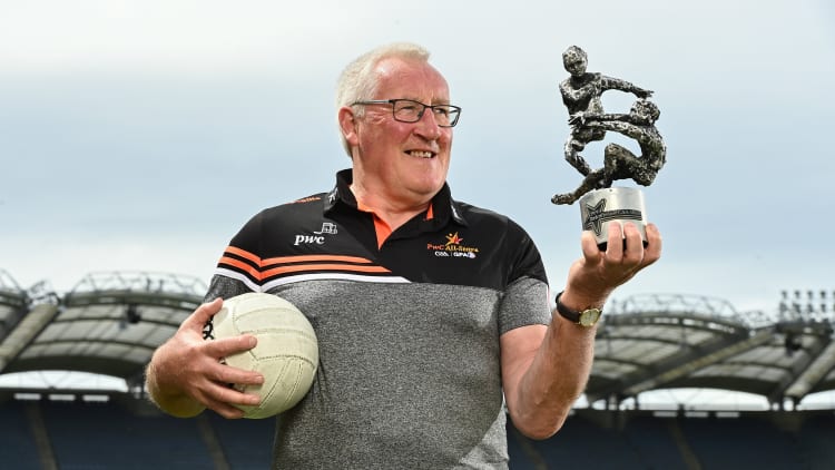 Former Kerry Footballer Pat Spillane in attendance at the launch of PwC's celebration of the 50th anniversary of the All-Stars at Croke Park in Dublin. Ireland's most prestigious sports awards were first presented in 1971.