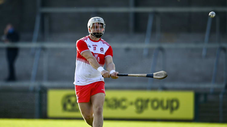 Cormac O'Doherty is in fine form for the Derry hurlers.
