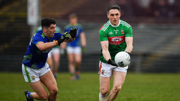 Mayo's Paddy Durcan in Allianz Football League action against Kerry in March.