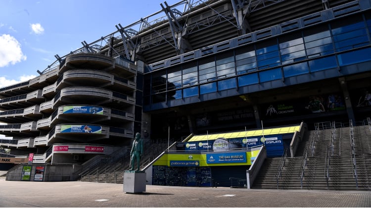 The entrance to the GAA Museum under the Cusack Stand at Croke Park.