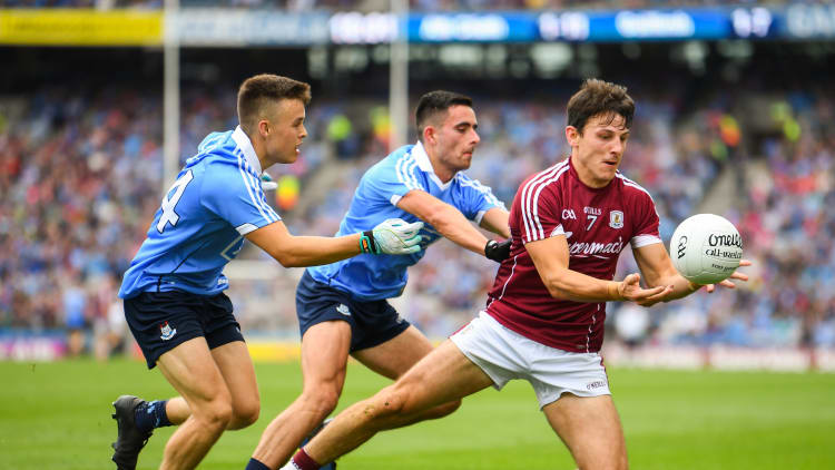 Sean Armstrong in action during last month's All Ireland SFC Semi-Final between Galway and Dublin at Croke Park.