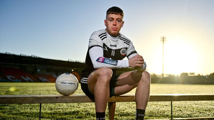 Kilcoo GAC footballer Jerome Johnston ahead of the AIB Ulster GAA Football Senior Club Championship Final, which takes place at 3:45pm at Athletic Grounds in Armagh this Sunday, January 16th and will see the Down champions take on Derrygonnelly Harps of Fermanagh. This year’s AIB Club Championships celebrate #TheToughest players in Gaelic Games - those who keep going and persevere no matter what.