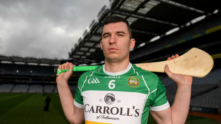 Offaly captain, Pat Camon, pictured at the launch of the Joe McDonagh Cup in Croke Park today.