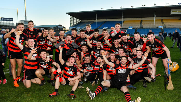 The Ballygunner players celebrate after victory over Na Piarsaigh in the AIB Munster Club SHC Final.