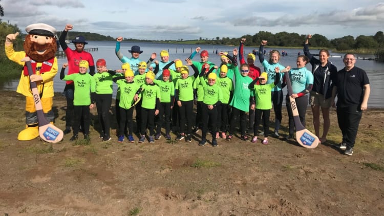 The RNLI’s Swim Safe programme was run in the Share Centre in Lisnaskea, county Fermanagh with trained instructors sharing water safely advice with over 160 children.