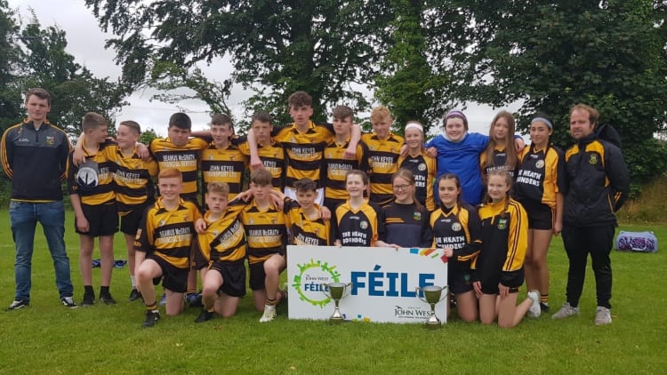 The Heath Rounders teams of Laois won the U-15 Girls and Boys John West Feile Na Gael titles last Sunday.