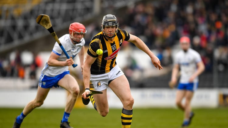 Walter Walsh of Kilkenny in action against Conor Dalton of Waterford during the Allianz Hurling League Division 1 Group B match between Kilkenny and Waterford at UMPC Nowlan Park in Kilkenny.