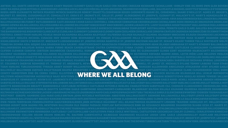 GAA Where We All Belong