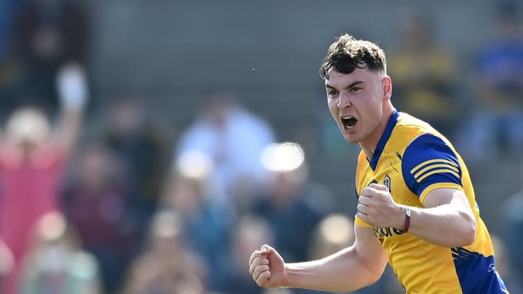 Roscommon's Cian McKeon celebrates at Dr Hyde Park.