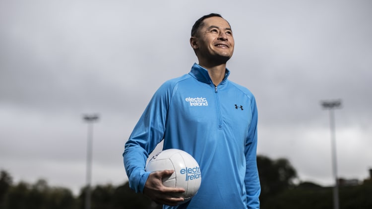 Jason Sherlock pictured at the launch of the ninth year of their Electric Ireland GAA Minor Championships sponsorship.