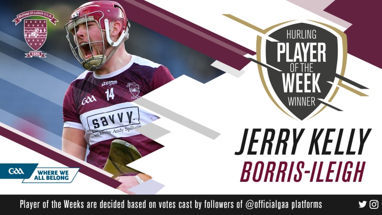 Jerry Kelly is this week's GAA.ie Hurler of the Week.