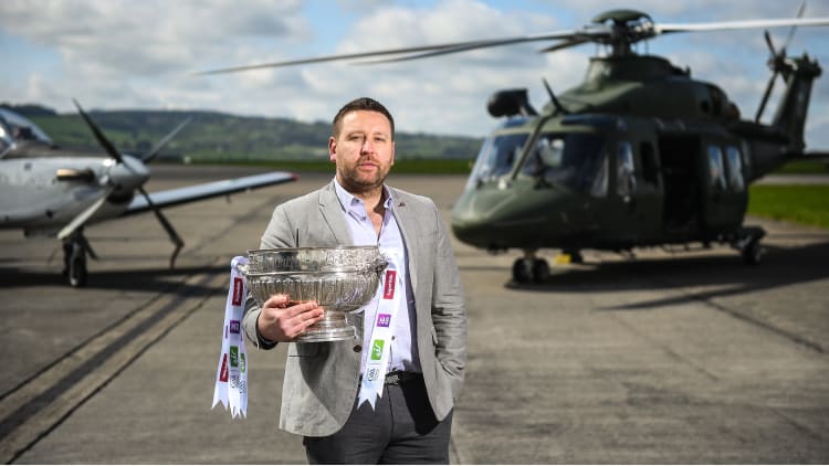 Kildare manager Cian O'Neill pictured at the launch of the Leinster Championships.