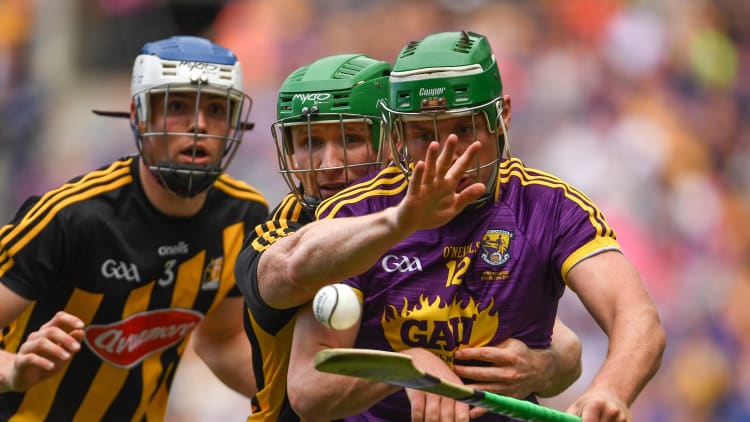 Conor McDonald, Wexford, and Paul Murphy, Kilkenny, in action during the 2019 Leinster SHC Final at Croke Park.