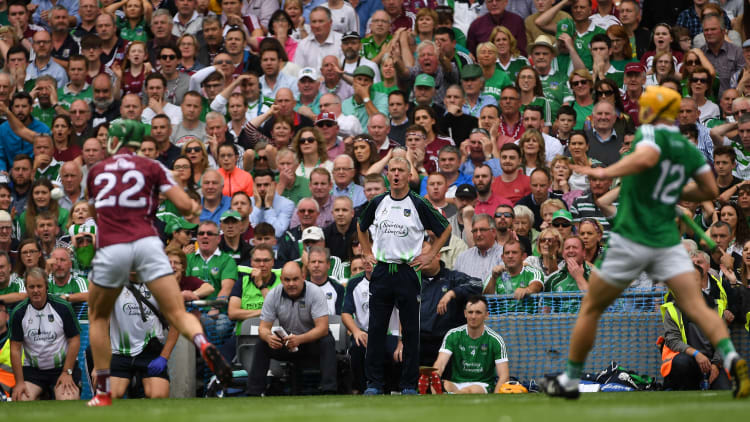 John Kiely during the 2018 All Ireland SHC Final at Croke Park.