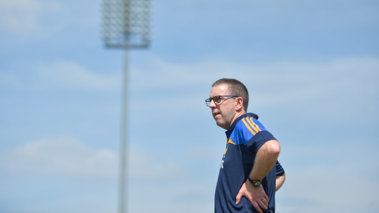 Clare hurling manager Gerry O'Connor pictured during the Munster SHC Final against Cork.