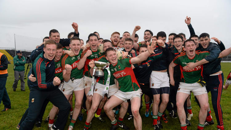 Mayo celebrate at Markievicz Park.