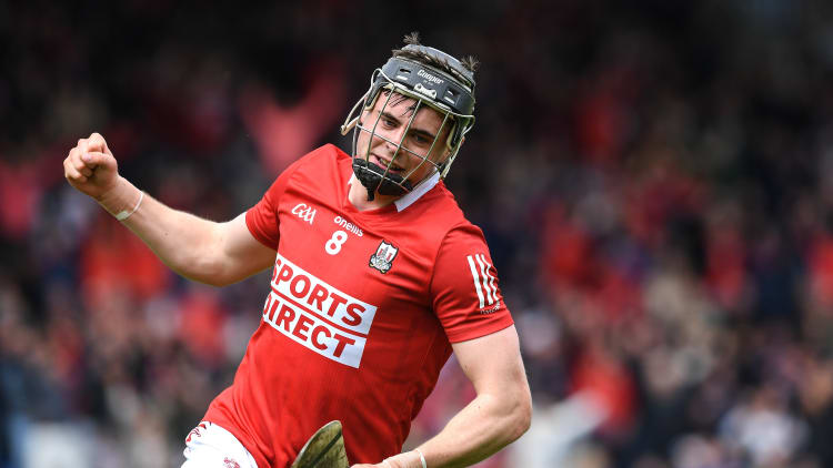 Cork's Darragh Fitzgibbon celebrates at FBD Semple Stadium.