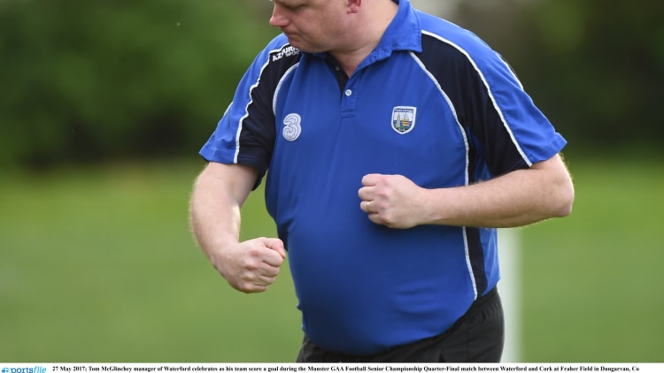 Waterford manager Tom McGlinchey.