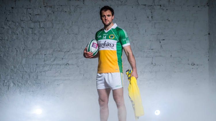 Glenswilly and Donegal footballer Michael Murphy is pictured ahead of the final two episodes of AIB’s GAA series ‘The Toughest Trade’ on Virgin Media Television this summer. The series features GAA stars Aidan O’Shea, Michael Murphy, Lee Chin, and Brendan Maher as they swap sports with their counterparts in American Football, Rugby, Ice Hockey and Cricket.