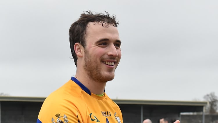 Clare captain Patrick O Connor after the game at Cusack Park, Ennis.