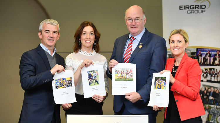 Ferns St. Aidan’s in Co. Wexford, Tramore GAA in Co. Waterford, Éire Óg GAA in Co. Roscommon and St. Brigid’s GAC from Co. Antrim, have been announced as the winners of the 2018 EirGrid Digital Clock and Scoreboard competition.
